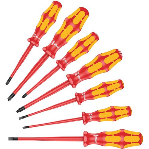 Set 7 surubelnite cu cap subtire WERA, Izolate la 1000 V, 160 iSS/7 1 Set 7 surubelnite cu cap subtire WERA, Izolate la 1000 V, 160 iSS/7