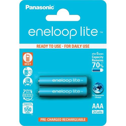 Acumulatori Panasonic Eneloop LITE AAA, 550mAh, 3000 cicluri incarcare, 2 bucati 1 Acumulatori Panasonic Eneloop LITE AAA, 550mAh, 3000 cicluri incarcare, 2 bucati