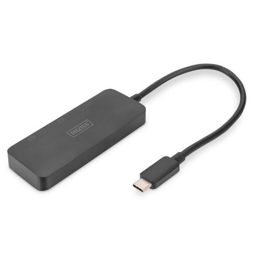 Adaptor video DIGITUS DS-45334, USB Tip C, 3 x DisplayPort, 4K/60Hz 1 Adaptor video DIGITUS DS-45334, USB Tip C, 3 x DisplayPort, 4K/60Hz