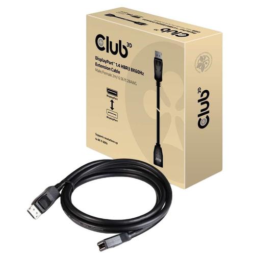 Cablu Club 3D Display Port, prelungitor, Male-Female, 8K, 2m (Negru) 1 Cablu Club 3D Display Port, prelungitor, Male-Female, 8K, 2m (Negru)