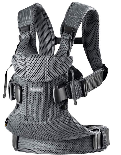 Ham anatomic BabyBjorn One Air, Anthracite, 3D Mesh, 3.5-15 kg (Negru/Gri) 1 Ham anatomic BabyBjorn One Air, Anthracite, 3D Mesh, 3.5-15 kg (Negru/Gri)