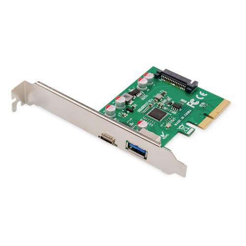 Adaptor card PCIe la USB 3.1 type C si USB-A 1 Adaptor card PCIe la USB 3.1 type C si USB-A