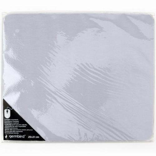 Mousepad Gembird, cauciuc si material textil, 250 x 210 x 3 mm, printabil, Alb, MP-PRINT-M 1 Mousepad Gembird, cauciuc si material textil, 250 x 210 x 3 mm, printabil, Alb, MP-PRINT-M