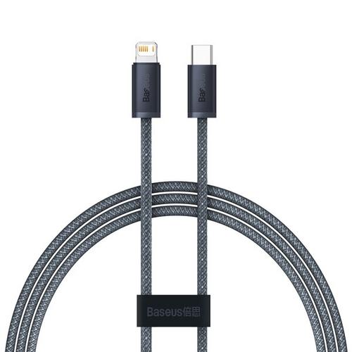 Cablu de date si incarcare, Baseus, USB-C la IP tip lightning, 20W, 1m, Gri 1 Cablu de date si incarcare, Baseus, USB-C la IP tip lightning, 20W, 1m, Gri
