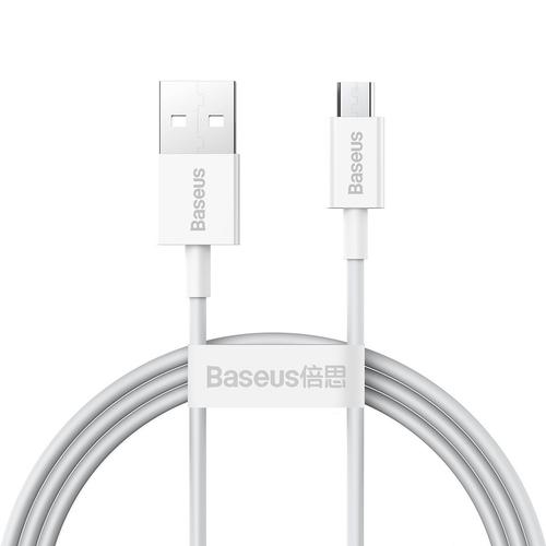Cablu alimentare si date Baseus, Superior, Fast Charging, USB - Micro-USB 2A 1m, Alb 1 Cablu alimentare si date Baseus, Superior, Fast Charging, USB - Micro-USB 2A 1m, Alb
