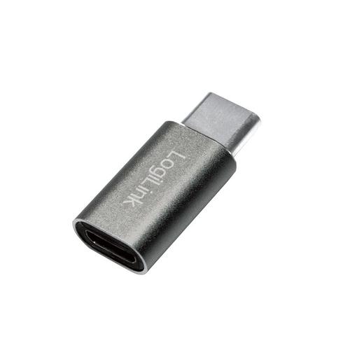 Adaptor LOGILINK, pentru smartphone, USB 3.0, USB Type-C (T) la Micro-USB (M), Argintiu 1 Adaptor LOGILINK, pentru smartphone, USB 3.0, USB Type-C (T) la Micro-USB (M), Argintiu