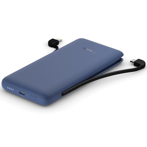 Acumulator Extern Belkin Boost Charge PLUS, 10000 mAh, USB-C, Lightning, cu cabluri integrate (Albastru) 1 Acumulator Extern Belkin Boost Charge PLUS, 10000 mAh, USB-C, Lightning, cu cabluri integrate (Albastru)