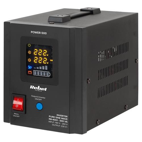 UPS pentru centrala REBEL RB-4001, unda pura sinusoidala, 500VA/300W 1 UPS pentru centrala REBEL RB-4001, unda pura sinusoidala, 500VA/300W