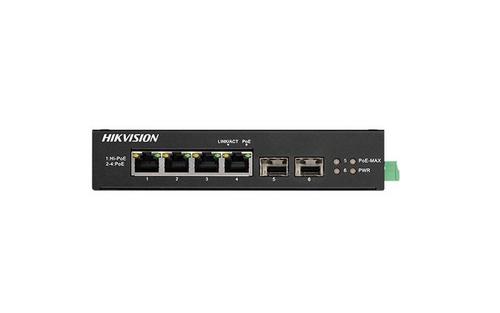 Switch Hikvision DS-3T0506HP-E/HS, 4-Port, PoE 1 Switch Hikvision DS-3T0506HP-E/HS, 4-Port, PoE