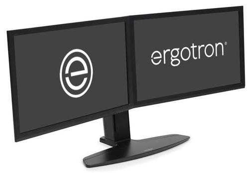 Suport monitor pentru birou Ergotron Neo-Flex Dual, Pivot, Rotire 360, 15.4kg (Negru)