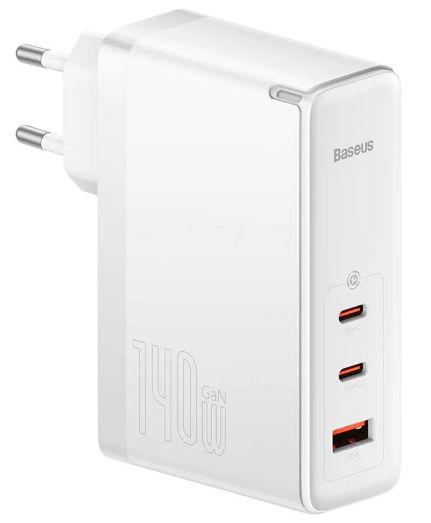 Incarcator Retea Baseus GaN5 Pro CCGP100202, 140W, 2x USB-C + 1x USB-A, cablu USB-C la USB-C (Alb) 1 Incarcator Retea Baseus GaN5 Pro CCGP100202, 140W, 2x USB-C + 1x USB-A, cablu USB-C la USB-C (Alb)