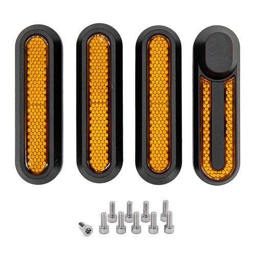 Set 4 capace reflectorizante roata spate pentru trotinete electrice Xiaomi (Galben) 1 Set 4 capace reflectorizante roata spate pentru trotinete electrice Xiaomi (Galben)