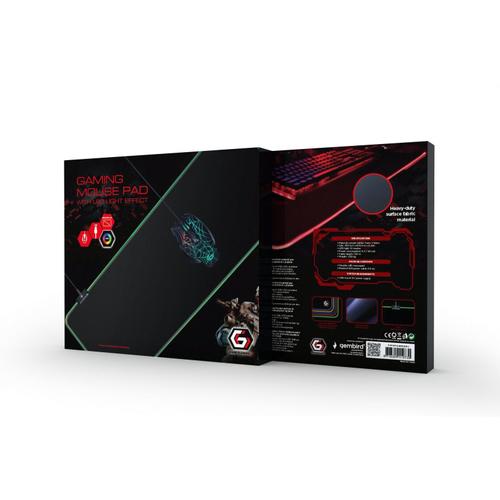 Mousepad gaming Gembird MP-GAMELED-L, Lumina LED (Negru) 1 Mousepad gaming Gembird MP-GAMELED-L, Lumina LED (Negru)
