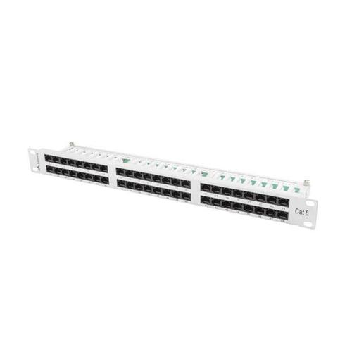 Patch Panel 48 port 1U, cat. 6, Lanberg, Gri 1 Patch Panel 48 port 1U, cat. 6, Lanberg, Gri