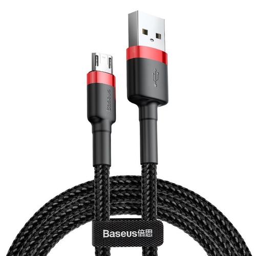 Cablu USB-Micro USB, Baseus, 1.5A, 2 m, Rosu/Negru 1 Cablu USB-Micro USB, Baseus, 1.5A, 2 m, Rosu/Negru