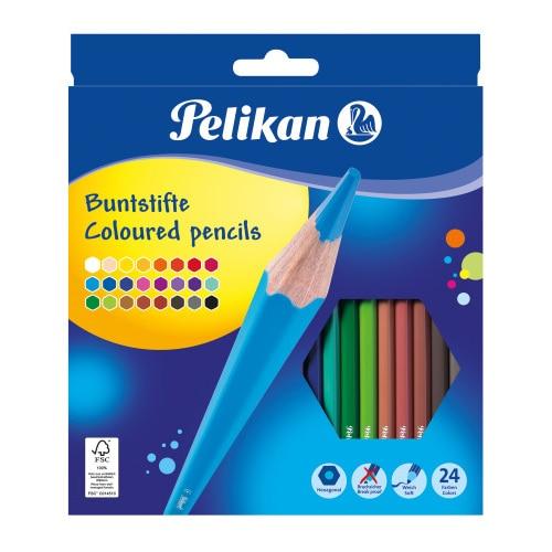 Set creioane color Pelikan, Lacuite, varf de 3 mm, 24 buc/set 1 Set creioane color Pelikan, Lacuite, varf de 3 mm, 24 buc/set