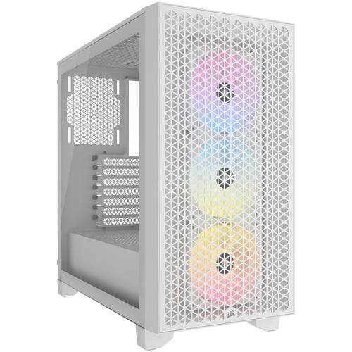 Carcasa Corsair 3000D RGB Mid-Tower, ATX, fara sursa, 3 ventilatoare AR120 RGB Series incluse (Alb) 1 Carcasa Corsair 3000D RGB Mid-Tower, ATX, fara sursa, 3 ventilatoare AR120 RGB Series incluse (Alb)