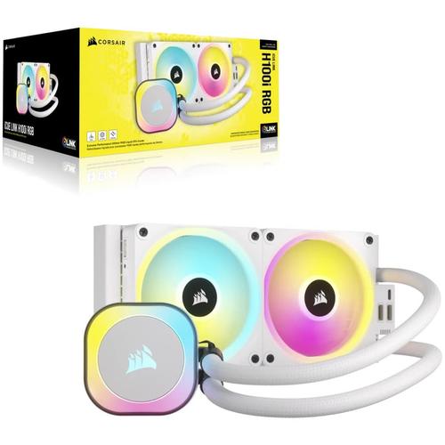 Cooler procesor AIO Corsair iCUE LINK H100i RGB, 240mm, racire cu lichid (Alb) 1 Cooler procesor AIO Corsair iCUE LINK H100i RGB, 240mm, racire cu lichid (Alb)