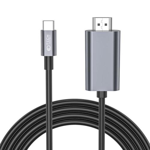 Cablu video TECH-PROTECT UltraBoost, USB-C tata - HDMI tata, 4K, 60Hz, 2m, Negru 1 Cablu video TECH-PROTECT UltraBoost, USB-C tata - HDMI tata, 4K, 60Hz, 2m, Negru