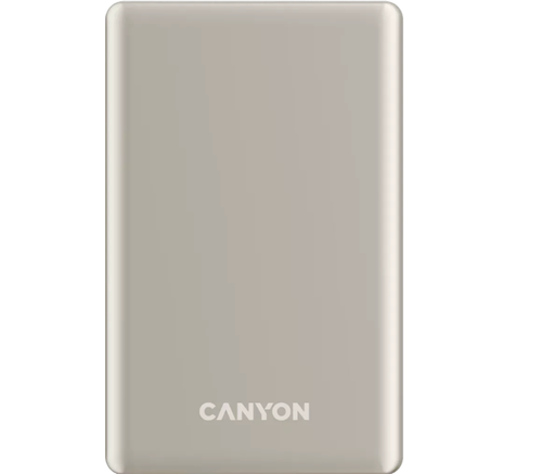 Baterie externa CANYON OnPower 505 slim Magsafe, 5000 mAh (Bej) 1 Baterie externa CANYON OnPower 505 slim Magsafe, 5000 mAh (Bej)