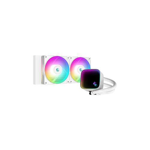 Cooler CPU DeepCool LS520 SE WH, 2x vent. 120mm, 2250 rpm, alb, iluminare RGB 1 Cooler CPU DeepCool LS520 SE WH, 2x vent. 120mm, 2250 rpm, alb, iluminare RGB