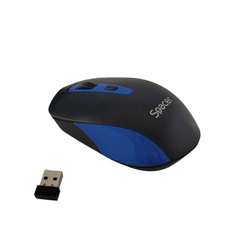 Mouse Spacer SPMO-WS01-BKBL, PC sau NB, wireless, 2.4GHz, optic, 1600 dpi, butoane/scroll 4/1 (Negru/Albastru) 1 Mouse Spacer SPMO-WS01-BKBL, PC sau NB, wireless, 2.4GHz, optic, 1600 dpi, butoane/scroll 4/1 (Negru/Albastru)