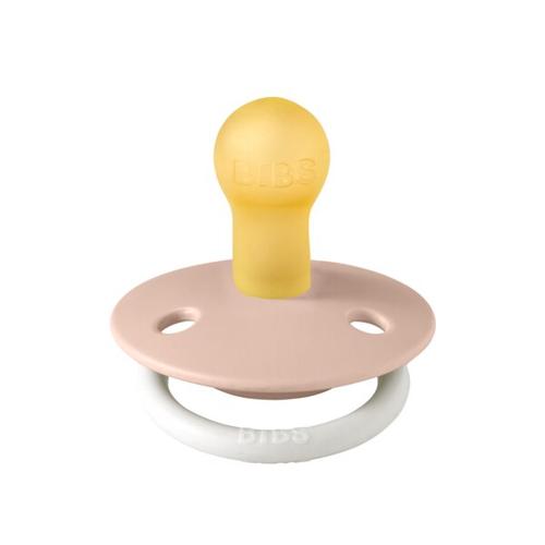 Suzeta fosforescenta De Lux Glow Latex, tetina rotunda, 0 luni + Blush, BIBS 1 Suzeta fosforescenta De Lux Glow Latex, tetina rotunda, 0 luni + Blush, BIBS
