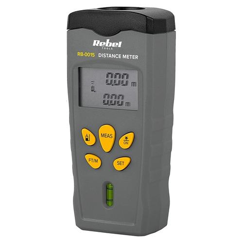 Telemetru laser 18m, functii distanta, arie, volum, ecran LCD, Rebel Tools 1 Telemetru laser 18m, functii distanta, arie, volum, ecran LCD, Rebel Tools