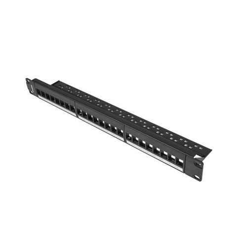 Modul pentru panou de conexiuni Lanberg , 24 Porturi 1U , 19'', Negru 1 Modul pentru panou de conexiuni Lanberg , 24 Porturi 1U , 19'', Negru
