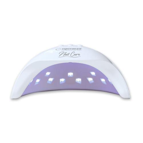 Lampa unghii UV, 15 LED, Esperanza Agate Hybrid, 36W, senzor miscare, afisaj, USB (Alb) 1 Lampa unghii UV, 15 LED, Esperanza Agate Hybrid, 36W, senzor miscare, afisaj, USB (Alb)