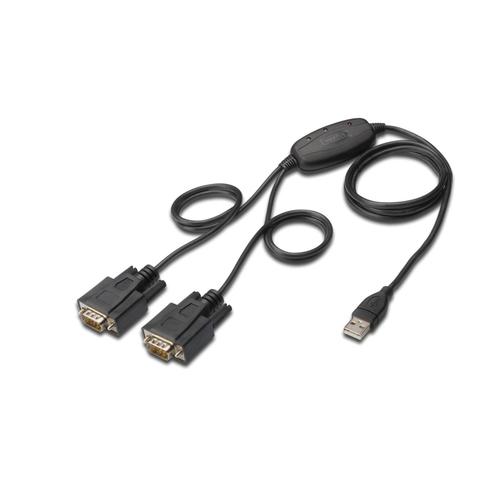 Adaptor Digitus DA-70158, USB/RS232, 1,5 m, Negru 1 Adaptor Digitus DA-70158, USB/RS232, 1,5 m, Negru