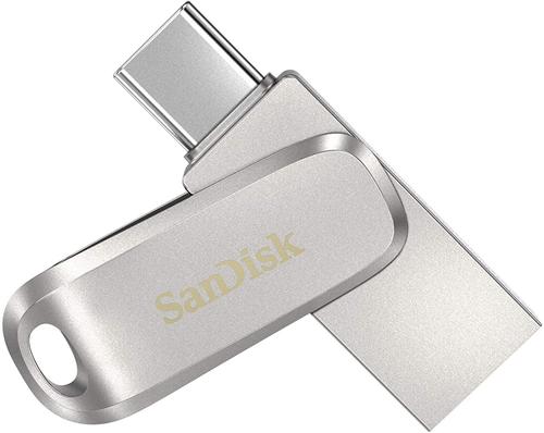 Stick USB SanDisk Ultra Dual Drive Luxe, 512GB, USB 3.0/USB Type-C (Argintiu) 1 Stick USB SanDisk Ultra Dual Drive Luxe, 512GB, USB 3.0/USB Type-C (Argintiu)