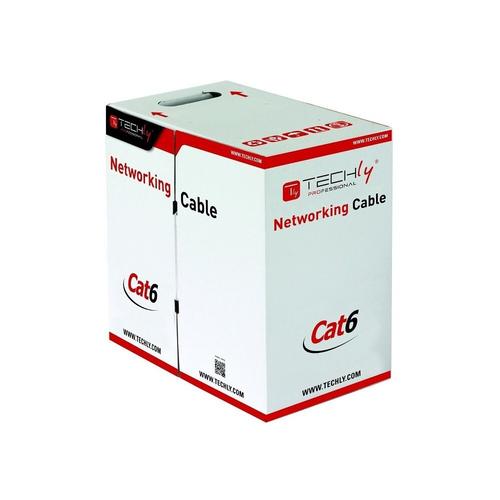 Cablu U/UTP Techly, Cat.6, 305m, CCA, Gri 1 Cablu U/UTP Techly, Cat.6, 305m, CCA, Gri