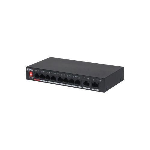 Switch Dahua PFS3010-8ET-96-V2, PoE 8 porturi, 2x Gigabit 1 Switch Dahua PFS3010-8ET-96-V2, PoE 8 porturi, 2x Gigabit