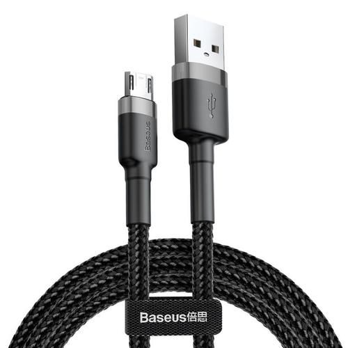Cablu de date Baseus Cafule, Micro USB - USB, 0,5 metri, 2.4A (Negru) 1 Cablu de date Baseus Cafule, Micro USB - USB, 0,5 metri, 2.4A (Negru)