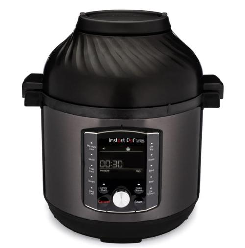 Multicooker si friteuza cu aer cald 2 in 1 Instant Pot Pro Crisp 8, 1500 W, 11 programe presetate, 7.6 L, Capac detasabil (Negru/Inox) 1 Multicooker si friteuza cu aer cald 2 in 1 Instant Pot Pro Crisp 8, 1500 W, 11 programe presetate, 7.6 L, Capac detasabil (Negru/Inox)