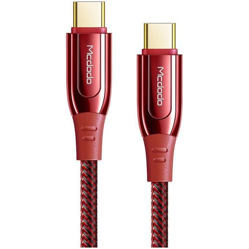 Cablu de date Mcdodo Super Charge Type-C la Type-C, 1.2m, 100W (Rosu) 1 Cablu de date Mcdodo Super Charge Type-C la Type-C, 1.2m, 100W (Rosu)