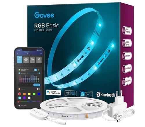 Banda LED Govee H615A, RGB, Wi-Fi, Voice Assistants, 5m (Alb) 1 Banda LED Govee H615A, RGB, Wi-Fi, Voice Assistants, 5m (Alb)
