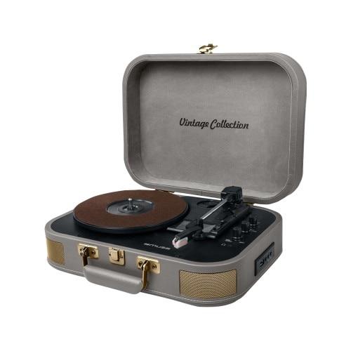 Pick-up MUSE MT-201 BTG Bluetooth, 2 x 5W, Comutator automat, 45 rpm, USB, Conexiuni multiple, Maro 1 Pick-up MUSE MT-201 BTG Bluetooth, 2 x 5W, Comutator automat, 45 rpm, USB, Conexiuni multiple, Maro
