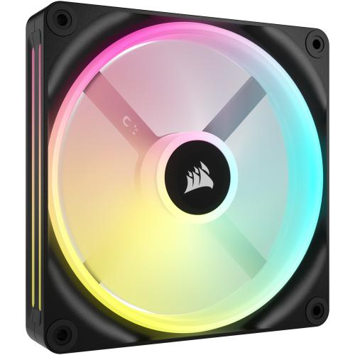 Pachet 2 Ventilatoare Corsair iCUE LINK QX140 RGB Magnetic Dome, Starter Kit, 140 mm (Negru) 1 Pachet 2 Ventilatoare Corsair iCUE LINK QX140 RGB Magnetic Dome, Starter Kit, 140 mm (Negru)