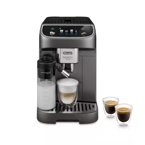 Espressor automat De'Longhi Magnifica Plus ECAM320.70.TB, 1450 W, 15 bar, 18 bauturi, Recipient boabe 250 g, Rezervor apa 1.9 l (Negru/Titan)