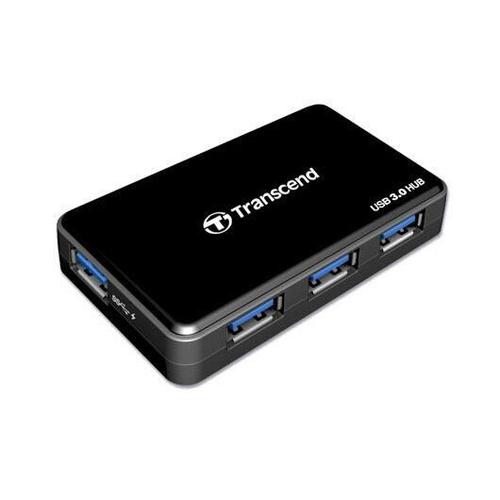 HUB USB 3.0 cu 4 porturi, Transcend, 5000 Mbit/s, Windows 10, Negru 1 HUB USB 3.0 cu 4 porturi, Transcend, 5000 Mbit/s, Windows 10, Negru