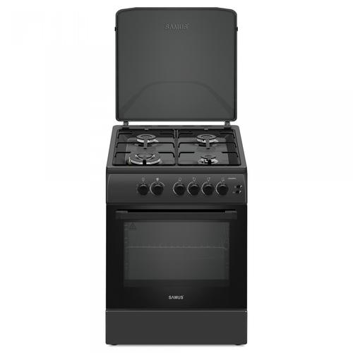 Aragaz Samus SM664BPGS, 4 arzatoare, 1 WOK, Grill (Antracit) 1 Aragaz Samus SM664BPGS, 4 arzatoare, 1 WOK, Grill (Antracit)