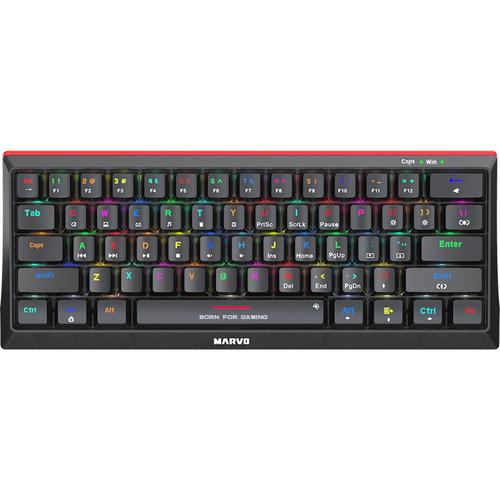 Tastatura Gaming Marvo KG962G RGB Black Red Switch Mecanica, USB (Negru) 1 Tastatura Gaming Marvo KG962G RGB Black Red Switch Mecanica, USB (Negru)