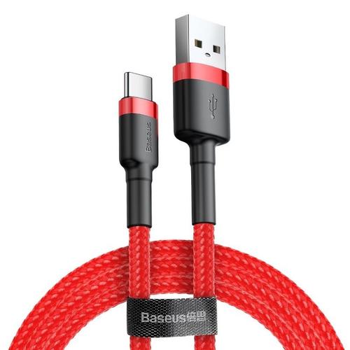 Cablu de date Baseus CATKLF-A09, USB-USB-C, 3 A, 0.5 m (Rosu/Negru) 1 Cablu de date Baseus CATKLF-A09, USB-USB-C, 3 A, 0.5 m (Rosu/Negru)