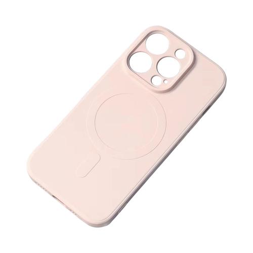 Carcasa Silicone Case MagSafe compatibila cu iPhone 15 Pro, Roz 1 Carcasa Silicone Case MagSafe compatibila cu iPhone 15 Pro, Roz
