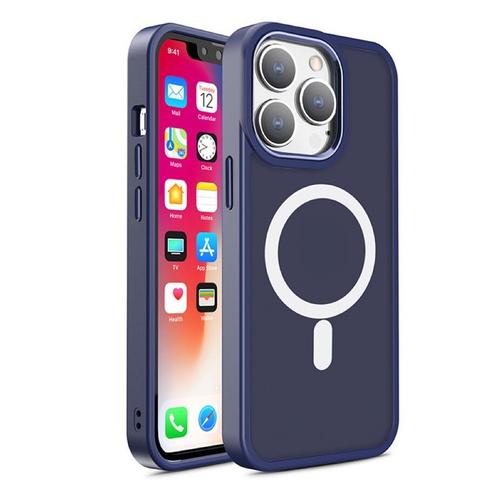 Carcasa Armored Magnetic MagSafe compatibila cu iPhone 15 Pro Max, Albastru 1 Carcasa Armored Magnetic MagSafe compatibila cu iPhone 15 Pro Max, Albastru