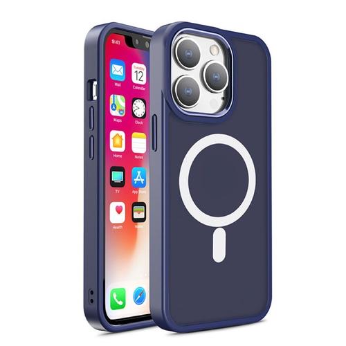 Carcasa Armored Magnetic MagSafe compatibila cu iPhone 15, Albastru 1 Carcasa Armored Magnetic MagSafe compatibila cu iPhone 15, Albastru