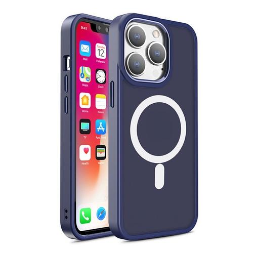 Carcasa Armored Magnetic MagSafe compatibila cu iPhone 15 Pro, Albastru 1 Carcasa Armored Magnetic MagSafe compatibila cu iPhone 15 Pro, Albastru
