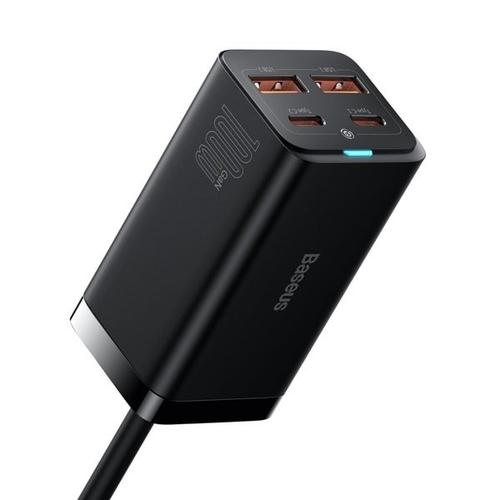Incarcator retea universal Baseus GaN3 Pro CCGP000101, 2 x USB tip C / 2x USB 100W PD3.0, QC4.0 +, AFC (Negru) 1 Incarcator retea universal Baseus GaN3 Pro CCGP000101, 2 x USB tip C / 2x USB 100W PD3.0, QC4.0 +, AFC (Negru)